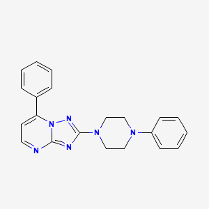 7-Phenyl-2-(4-phenylpiperazino)[1,2,4]triazolo[1,5-a]pyrimidine