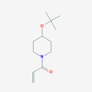 1-[4-[(2-Methylpropan-2-yl)oxy]piperidin-1-yl]prop-2-en-1-one