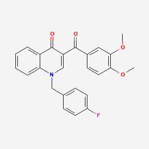 3-(3,4-dimethoxybenzoyl)-1-(4-fluorobenzyl)quinolin-4(1H)-one