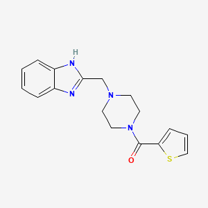 (4-((1H-benzo[d]imidazol-2-yl)methyl)piperazin-1-yl)(thiophen-2-yl)methanone