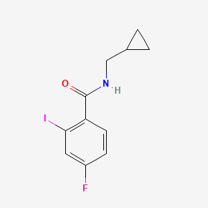 molecular formula C11H11FINO B2922798 N-(cyclopropylmethyl)-4-fluoro-2-iodobenzamide CAS No. 1147669-43-9