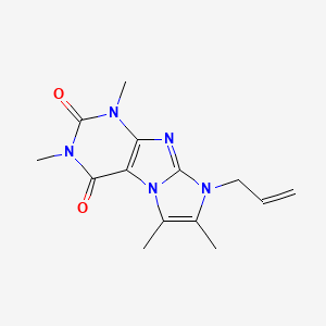 8-allyl-1,3,6,7-tetramethyl-1H-imidazo[2,1-f]purine-2,4(3H,8H)-dione