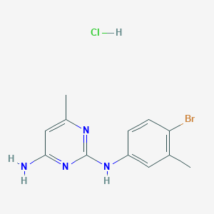 N2-(4-bromo-3-methylphenyl)-6-methylpyrimidine-2,4-diamine hydrochloride