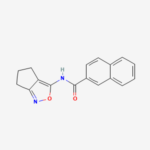 molecular formula C17H14N2O2 B2922807 N-(5,6-dihydro-4H-cyclopenta[c]isoxazol-3-yl)-2-naphthamide CAS No. 941925-35-5