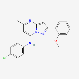 N-(4-chlorophenyl)-2-(2-methoxyphenyl)-5-methylpyrazolo[1,5-a]pyrimidin-7-amine