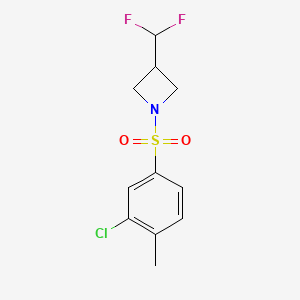1-((3-Chloro-4-methylphenyl)sulfonyl)-3-(difluoromethyl)azetidine
