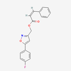 (Z)-(5-(4-fluorophenyl)isoxazol-3-yl)methyl 3-phenylacrylate
