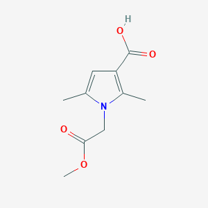 molecular formula C10H13NO4 B2922816 1-(2-methoxy-2-oxoethyl)-2,5-dimethyl-1H-pyrrole-3-carboxylic acid CAS No. 953737-58-1