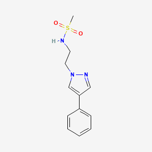 N-(2-(4-phenyl-1H-pyrazol-1-yl)ethyl)methanesulfonamide
