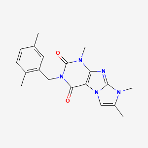 2-[(2,5-Dimethylphenyl)methyl]-4,6,7-trimethylpurino[7,8-a]imidazole-1,3-dione
