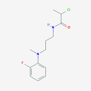 2-Chloro-N-[3-(2-fluoro-N-methylanilino)propyl]propanamide