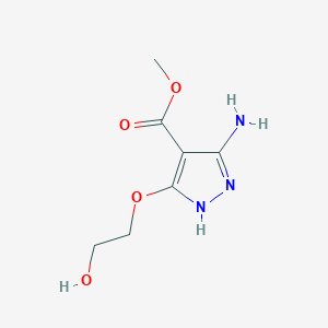 methyl 5-amino-3-(2-hydroxyethoxy)-1H-pyrazole-4-carboxylate