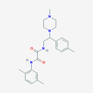 molecular formula C24H32N4O2 B2922837 N-(2,5-dimethylphenyl)-N'-[2-(4-methylphenyl)-2-(4-methylpiperazin-1-yl)ethyl]ethanediamide CAS No. 898432-58-1