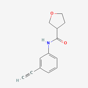 molecular formula C13H13NO2 B2922845 N-(3-ethynylphenyl)oxolane-3-carboxamide CAS No. 1248999-46-3