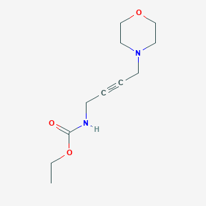 molecular formula C11H18N2O3 B2922852 Ethyl (4-morpholinobut-2-yn-1-yl)carbamate CAS No. 1396851-40-3
