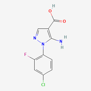 5-amino-1-(4-chloro-2-fluorophenyl)-1H-pyrazole-4-carboxylic acid