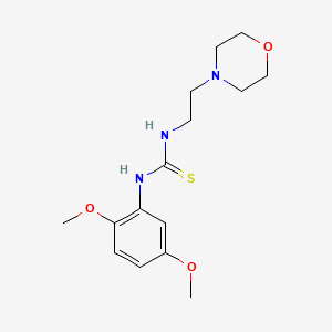 molecular formula C15H23N3O3S B2922880 1-(2,5-Dimethoxyphenyl)-3-(2-morpholin-4-ylethyl)thiourea CAS No. 326016-25-5