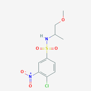 molecular formula C10H13ClN2O5S B2922881 4-chloro-N-(2-methoxy-1-methylethyl)-3-nitrobenzenesulfonamide CAS No. 747412-35-7