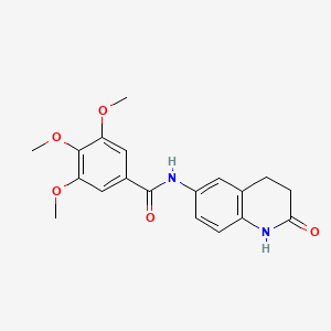 3,4,5-trimethoxy-N-(2-oxo-1,2,3,4-tetrahydroquinolin-6-yl)benzamide