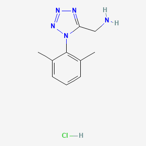 [1-(2,6-Dimethylphenyl)tetrazol-5-yl]methanamine;hydrochloride