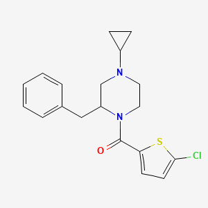 (2-Benzyl-4-cyclopropylpiperazin-1-yl)(5-chlorothiophen-2-yl)methanone