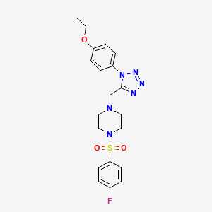 1-((1-(4-ethoxyphenyl)-1H-tetrazol-5-yl)methyl)-4-((4-fluorophenyl)sulfonyl)piperazine