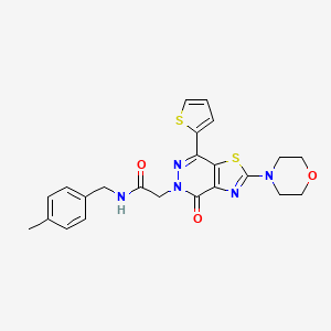 N-(4-methylbenzyl)-2-(2-morpholino-4-oxo-7-(thiophen-2-yl)thiazolo[4,5-d]pyridazin-5(4H)-yl)acetamide