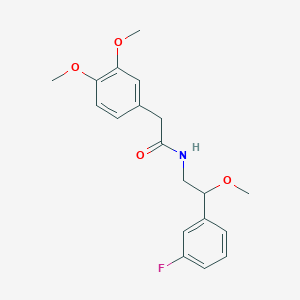 2-(3,4-dimethoxyphenyl)-N-(2-(3-fluorophenyl)-2-methoxyethyl)acetamide