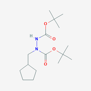 N'-[(tert-Butoxy)carbonyl]-N'-(cyclopentylmethyl)(tert-butoxy)carbohydrazide