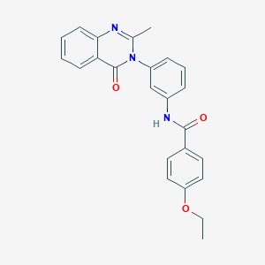 4-ethoxy-N-[3-(2-methyl-4-oxoquinazolin-3-yl)phenyl]benzamide