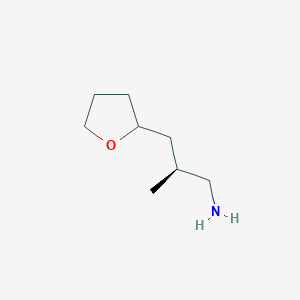 (2S)-2-Methyl-3-(oxolan-2-yl)propan-1-amine
