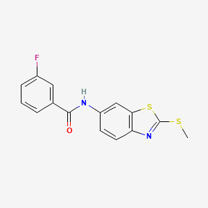 3-fluoro-N-(2-(methylthio)benzo[d]thiazol-6-yl)benzamide