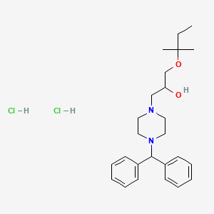 1-(4-Benzhydrylpiperazin-1-yl)-3-(tert-pentyloxy)propan-2-ol dihydrochloride