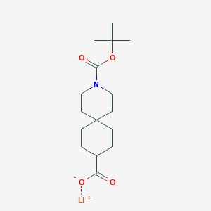 molecular formula C16H26LiNO4 B2922945 Lithium 3-(tert-butoxycarbonyl)-3-azaspiro[5.5]undecane-9-carboxylate CAS No. 2197061-62-2