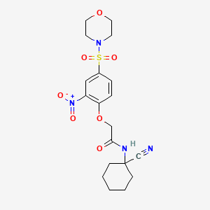 N-(1-cyanocyclohexyl)-2-[4-(morpholine-4-sulfonyl)-2-nitrophenoxy]acetamide