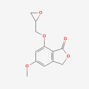 molecular formula C12H12O5 B2922966 5-Methoxy-7-(oxiran-2-ylmethoxy)-3H-2-benzofuran-1-one CAS No. 2411274-56-9
