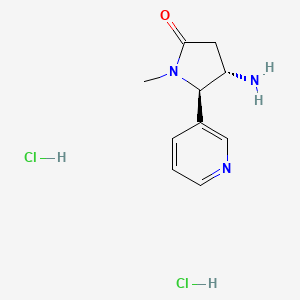 (4S,5R)-4-amino-1-methyl-5-(pyridin-3-yl)pyrrolidin-2-one dihydrochloride