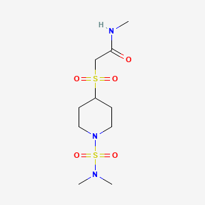 2-((1-(N,N-dimethylsulfamoyl)piperidin-4-yl)sulfonyl)-N-methylacetamide