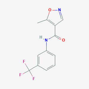 molecular formula C12H9F3N2O2 B029230 5-Methyl-N-(3-(trifluoromethyl)phenyl)isoxazole-4-carboxamide CAS No. 61643-23-0