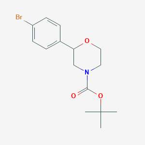 molecular formula C15H20BrNO3 B2923009 Tert-butyl 2-(4-bromophenyl)morpholine-4-carboxylate CAS No. 1131220-82-0
