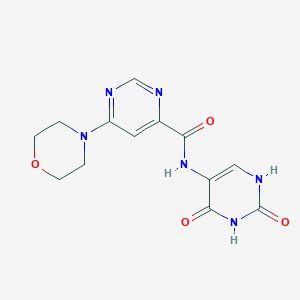 molecular formula C13H14N6O4 B2923037 N-(2,4-dioxo-1,2,3,4-tetrahydropyrimidin-5-yl)-6-morpholinopyrimidine-4-carboxamide CAS No. 1904144-41-7