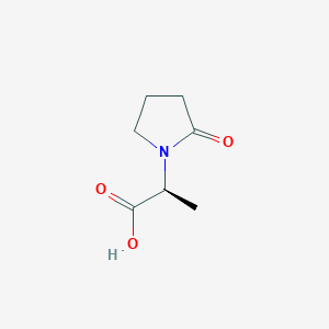 molecular formula C7H11NO3 B2923043 (S)-2-(2-oxopyrrolidin-1-yl)propanoic acid CAS No. 96219-55-5