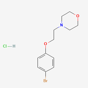 molecular formula C12H17BrClNO2 B2923047 4-(2-(4-溴苯氧基)乙基)吗啉盐酸盐 CAS No. 302962-86-3