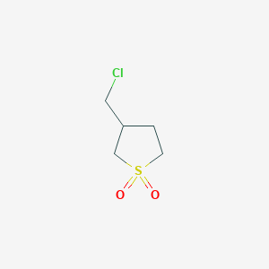 molecular formula C5H9ClO2S B2923054 3-(Chloromethyl)tetrahydrothiophene 1,1-dioxide CAS No. 321971-80-6