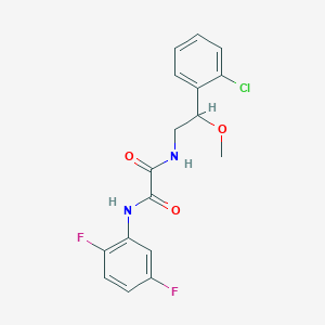 molecular formula C17H15ClF2N2O3 B2923059 N'-[2-(2-chlorophenyl)-2-methoxyethyl]-N-(2,5-difluorophenyl)ethanediamide CAS No. 1795420-28-8