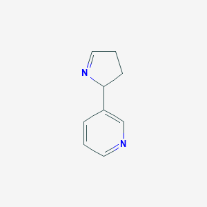 molecular formula C9H10N2 B029231 3-(3,4-dihydro-2H-pyrrol-2-yl)pyridine CAS No. 53844-46-5