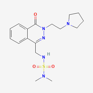 molecular formula C17H25N5O3S B2923169 4-{[(Dimethylsulfamoyl)amino]methyl}-2-[2-(pyrrolidin-1-yl)ethyl]-1,2-dihydrophthalazin-1-one CAS No. 1448071-38-2