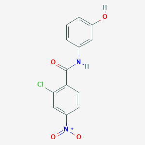 molecular formula C13H9ClN2O4 B2923239 2-chloro-N-(3-hydroxyphenyl)-4-nitrobenzamide CAS No. 313960-74-6