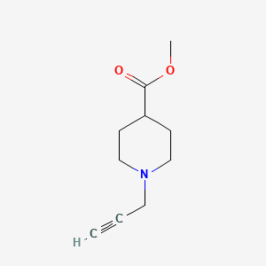 molecular formula C10H15NO2 B2923278 Methyl 1-(prop-2-yn-1-yl)piperidine-4-carboxylate CAS No. 1075221-06-5