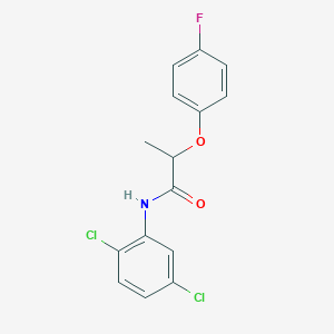 molecular formula C15H12Cl2FNO2 B2923307 N-(2,5-dichlorophenyl)-2-(4-fluorophenoxy)propanamide CAS No. 617696-07-8